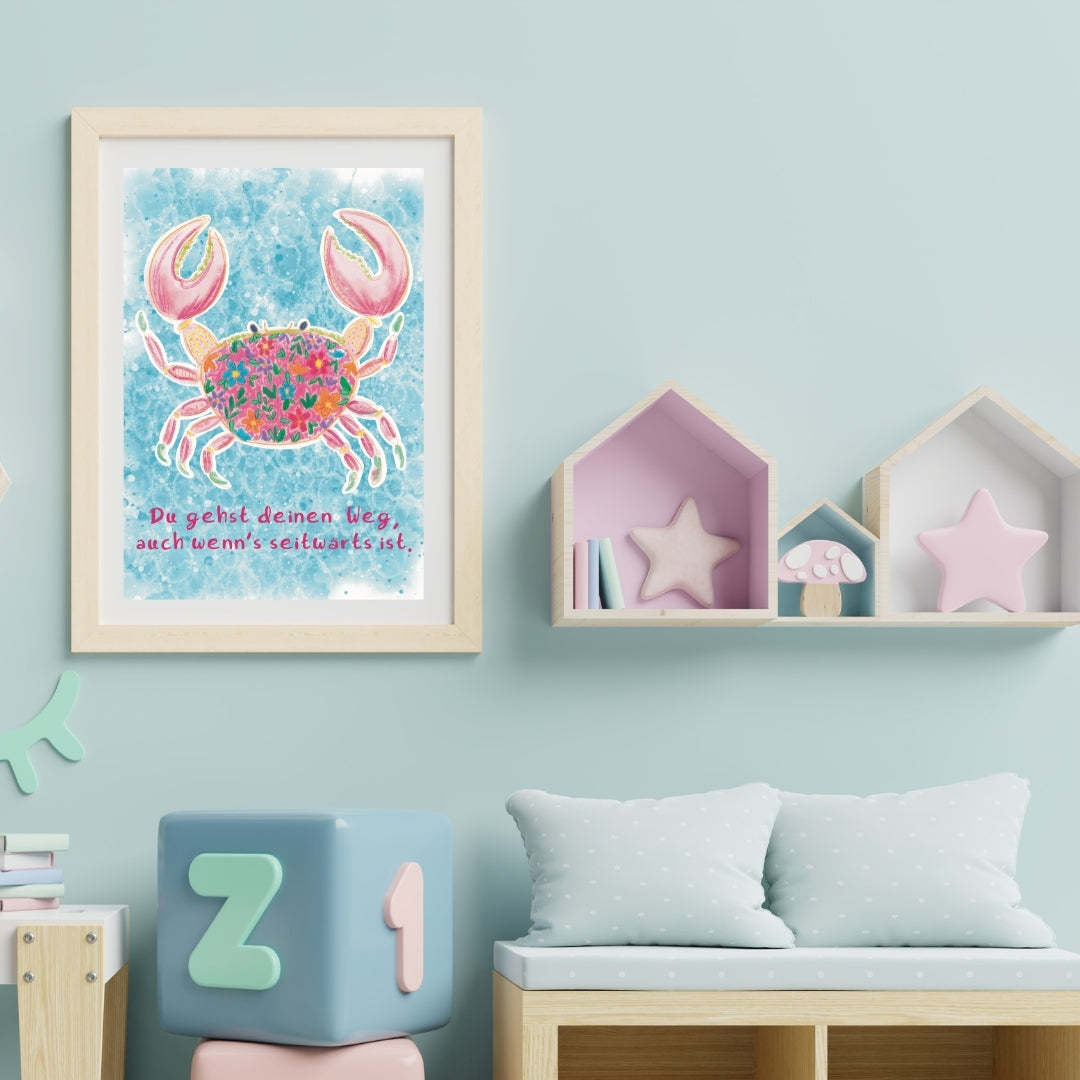 Krebs Poster „Du gehst deinen Weg“