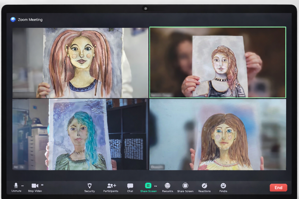 Online Workshop Abstrakte Portraits per Zoom
