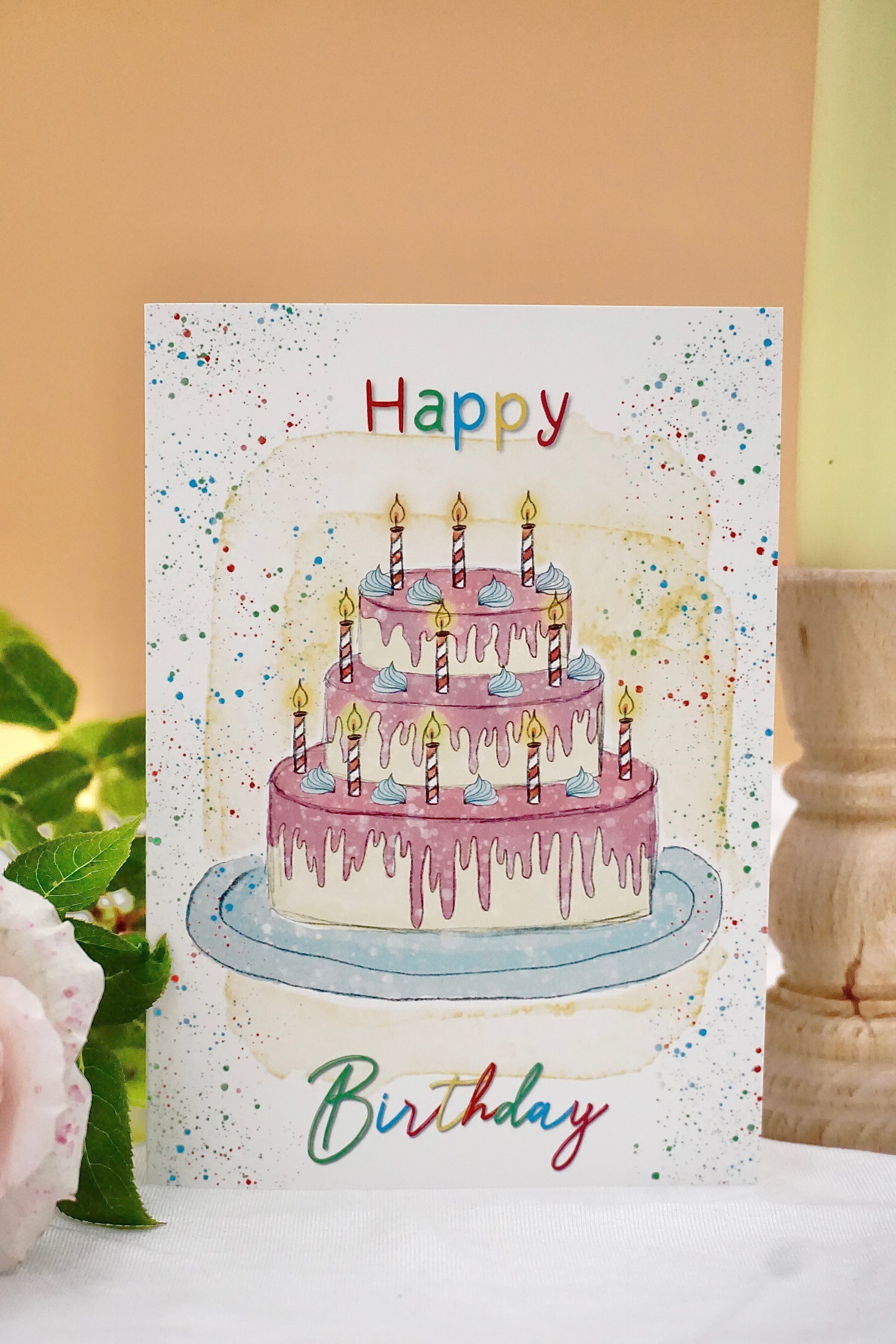 Geburtstagskarte Torte