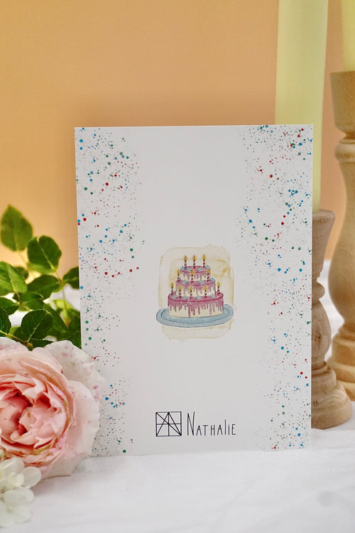 Geburtstagskarte Torte