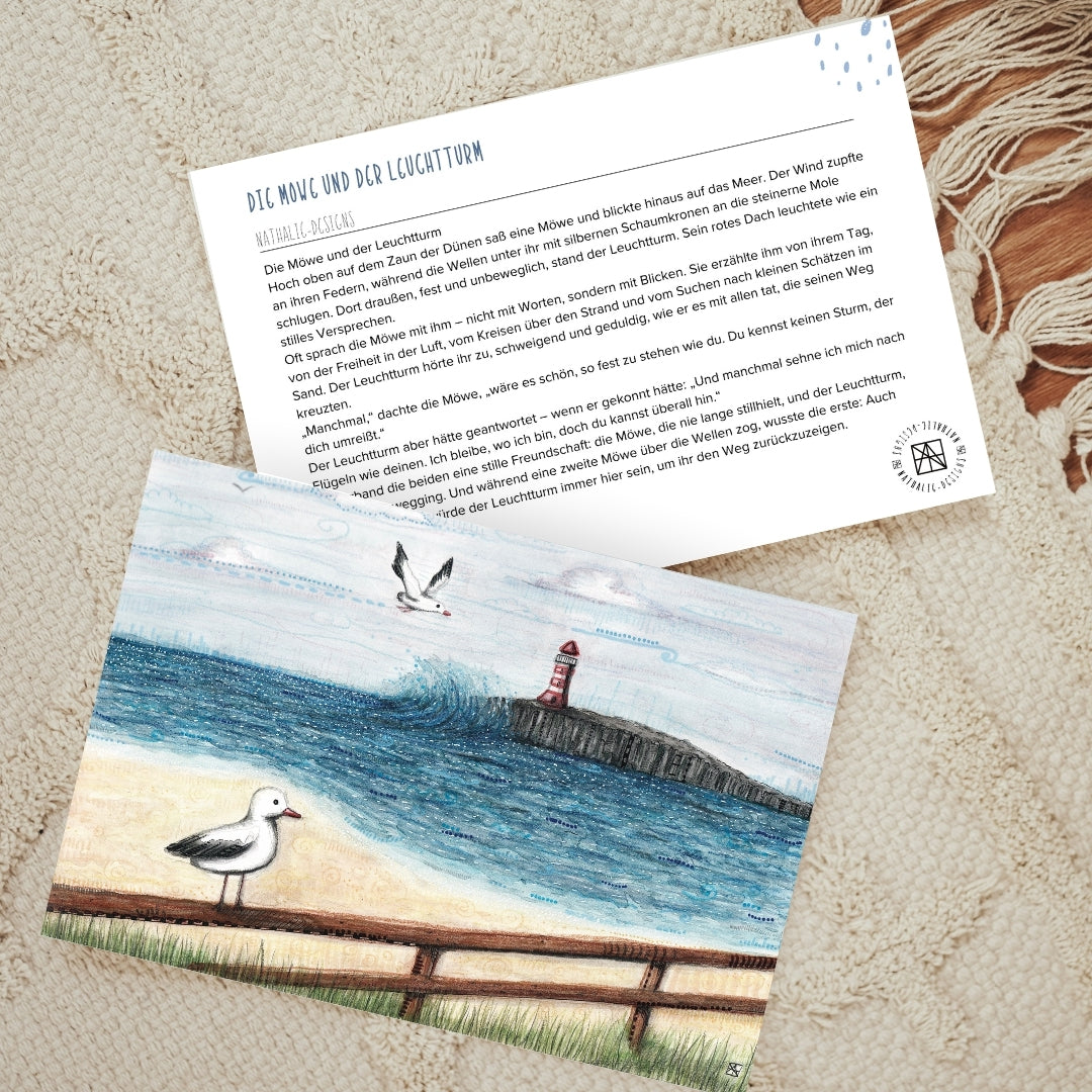 Die Möwe und der Leuchtturm