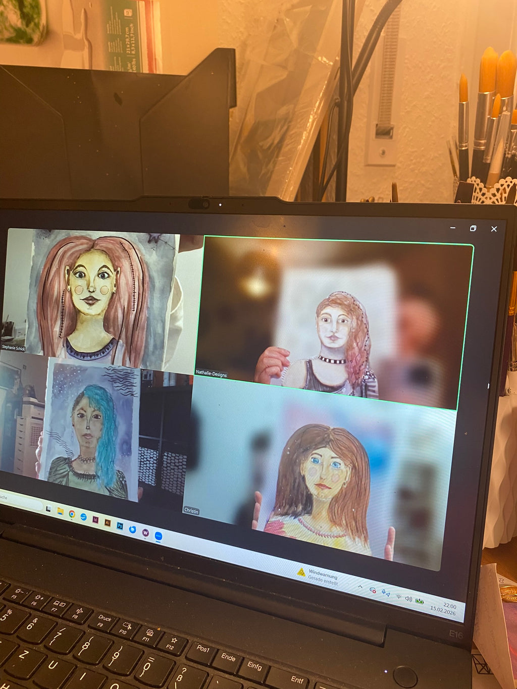 Online Workshop Abstrakte Portraits per Zoom