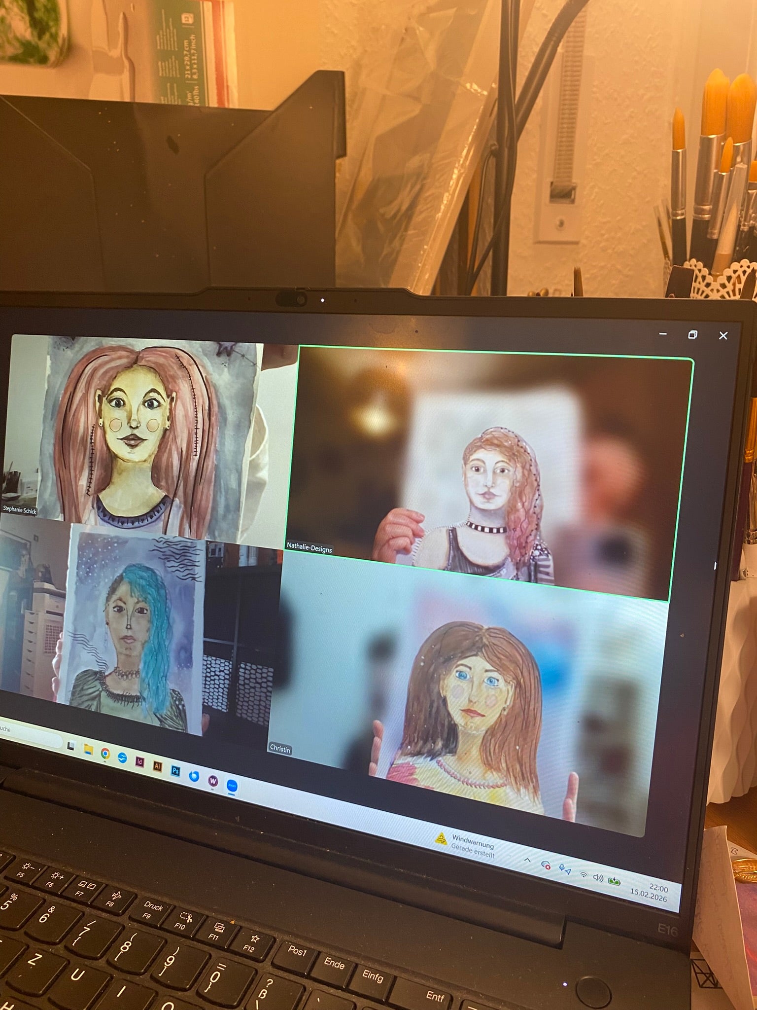 Online Workshop Abstrakte Portraits per Zoom