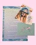 Traumpost_Juli_Snailmail_metime_Auszeit_Überraschung_Brief_Freundin_Geschichten_Postkarte_Kunstdruck_wasser_Meer_Qualle_Sticker_Fische_unter_Wasser_Gedanken_Freundschaft
