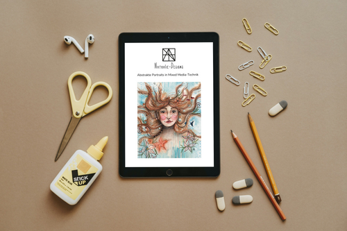 Anleitung für Abstrakte Portraits in Mixed-Media